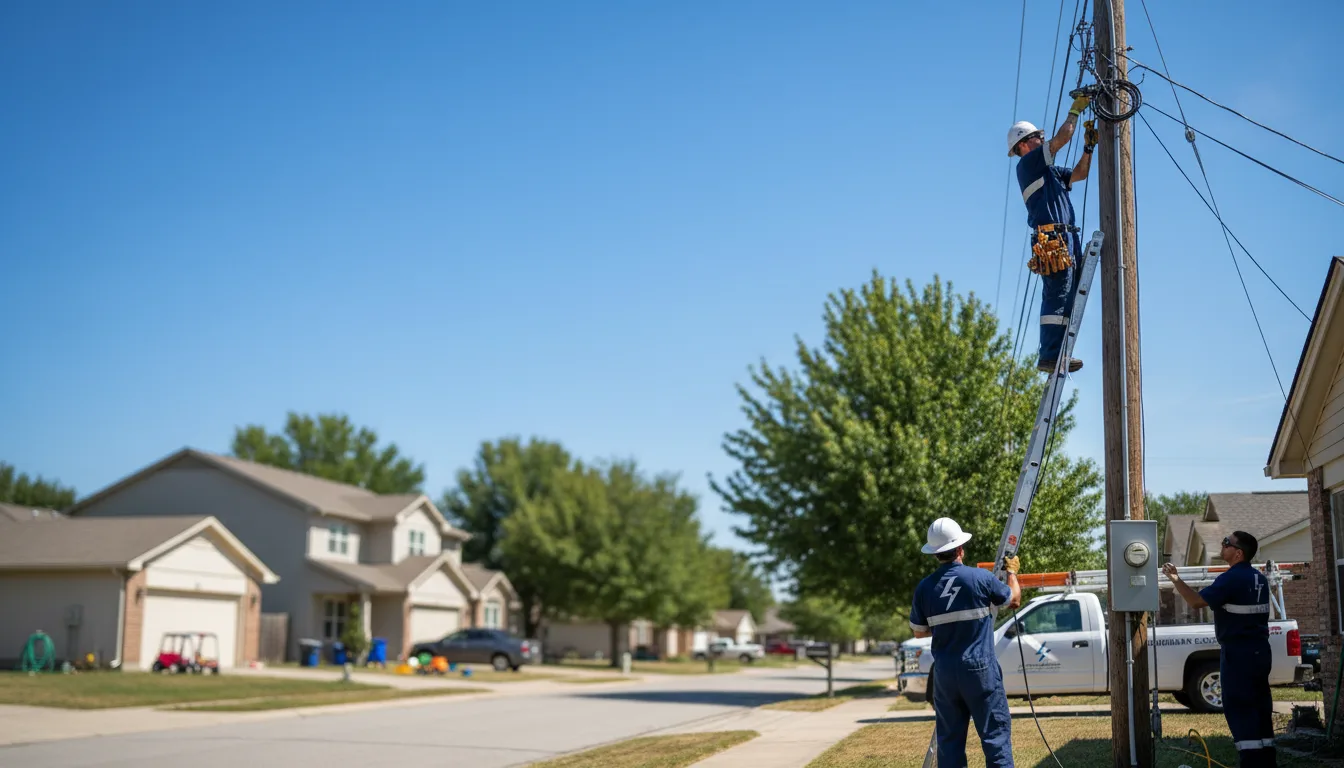 Residential electrician providing installation services in Marsland, NE